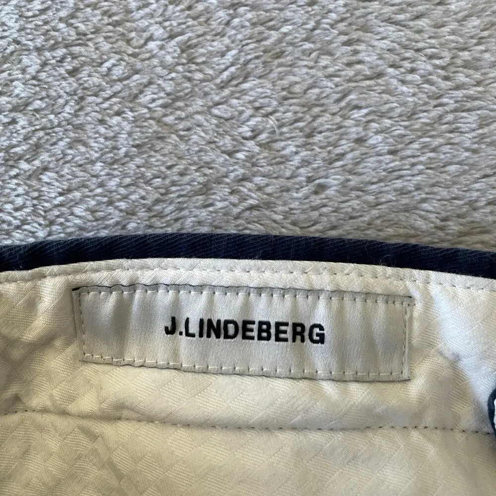 J Lindeberg Shorts Mens 32 Blue Linen Blend Golf Activewear Casual Classic